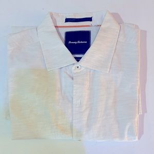 Tommy Bahama off-white long sleeve cotton shirt